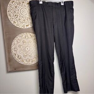Paul Stuart Wool Silk Dress Pants Men’s Size 36 Dark Gray Tailored Trousers